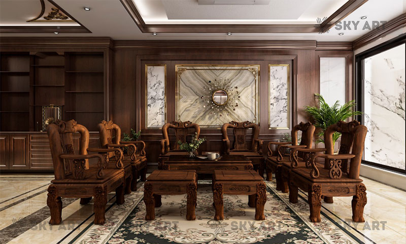 Thiết kế nội thất biệt thự đẹp sang trọng