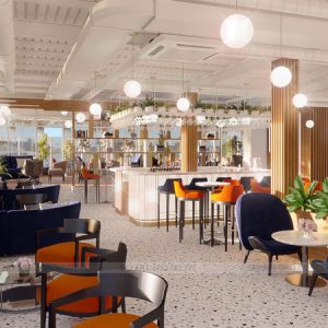Thiết kế nội thất quán cafe Lought
